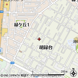 千葉県松戸市胡録台79周辺の地図