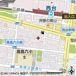 高島平女子学生会館周辺の地図
