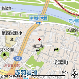 東京都北区岩淵町26-22周辺の地図