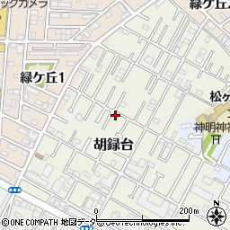 千葉県松戸市胡録台80-2周辺の地図