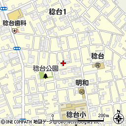 千葉県松戸市稔台2丁目6周辺の地図