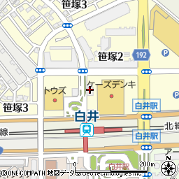 千葉信用金庫白井支店周辺の地図
