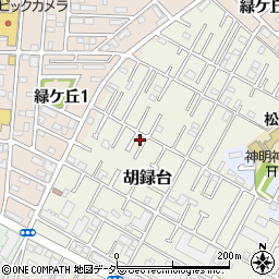 千葉県松戸市胡録台80-11周辺の地図