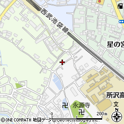 埼玉県所沢市久米1321-9周辺の地図