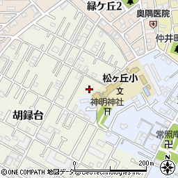 千葉県松戸市胡録台55周辺の地図