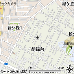 千葉県松戸市胡録台69-9周辺の地図