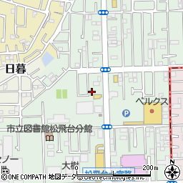 千葉県松戸市松飛台174-17周辺の地図