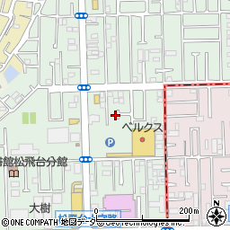 千葉県松戸市松飛台170-38周辺の地図
