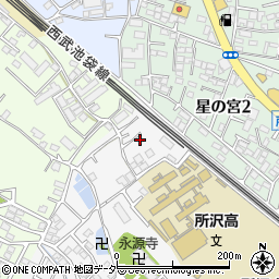 埼玉県所沢市久米1216周辺の地図