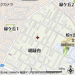 千葉県松戸市胡録台68-1周辺の地図