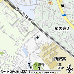 埼玉県所沢市久米1216-10周辺の地図