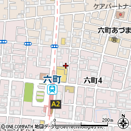 東京都足立区六町4丁目3周辺の地図