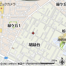 千葉県松戸市胡録台70-17周辺の地図