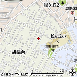 千葉県松戸市胡録台53周辺の地図