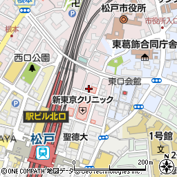 ニッポンレンタカー松戸駅前営業所周辺の地図