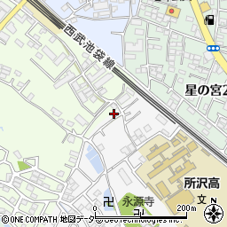 埼玉県所沢市久米1321-6周辺の地図