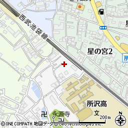 埼玉県所沢市久米1216-15周辺の地図
