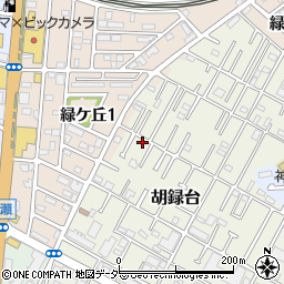 千葉県松戸市胡録台77周辺の地図