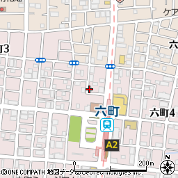 東京都足立区六町4丁目2周辺の地図