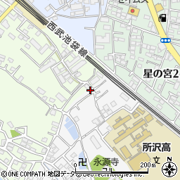 埼玉県所沢市久米1321-1周辺の地図
