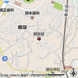 千葉県成田市郷部25周辺の地図