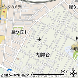 千葉県松戸市胡録台71-4周辺の地図