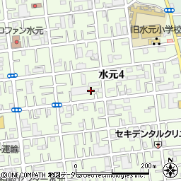 アルス水元２　Ｂ棟周辺の地図