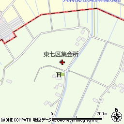 東七区集会所周辺の地図