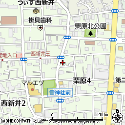 東京都足立区栗原4丁目14-9周辺の地図