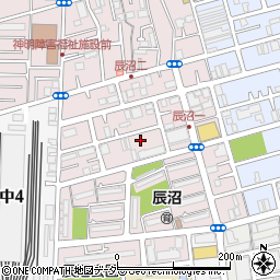 東京都足立区辰沼1丁目周辺の地図