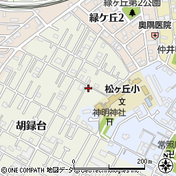 千葉県松戸市胡録台54周辺の地図
