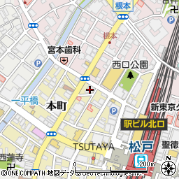 本格炭焼ステーキ ビーフインパクト 松戸店周辺の地図