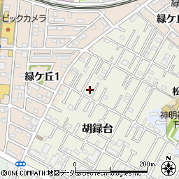 千葉県松戸市胡録台71-5周辺の地図