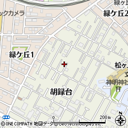 千葉県松戸市胡録台69-11周辺の地図