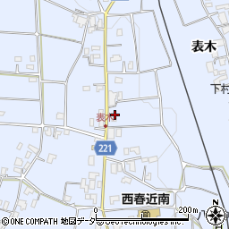 長野県伊那市西春近表木6851周辺の地図
