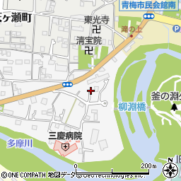 東京都青梅市大柳町1384-13周辺の地図
