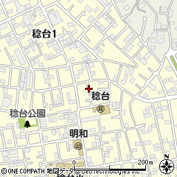 千葉県松戸市稔台2丁目10周辺の地図