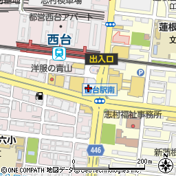 天狗西台駅前店周辺の地図