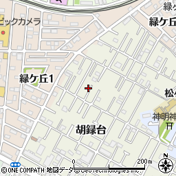 千葉県松戸市胡録台70周辺の地図