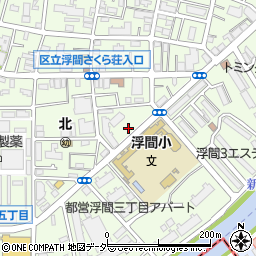 東京都北区浮間3丁目12周辺の地図