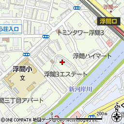 東京都北区浮間3丁目周辺の地図