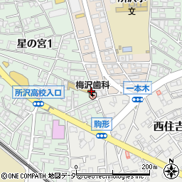 所沢文化幼稚園所沢第一文化幼稚園周辺の地図