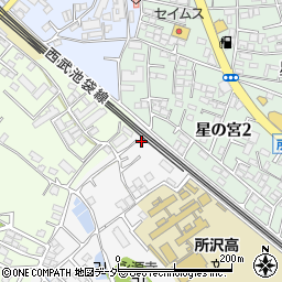 埼玉県所沢市久米1213-17周辺の地図
