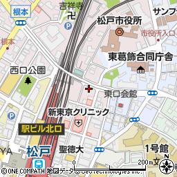 千葉県松戸市根本455周辺の地図