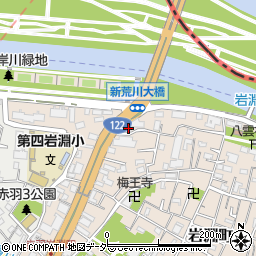 東京都北区岩淵町24-15周辺の地図