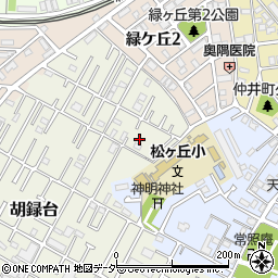 千葉県松戸市胡録台29-13周辺の地図