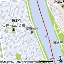 柳野神社周辺の地図