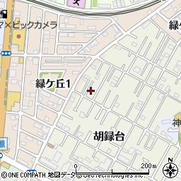 千葉県松戸市胡録台72-5周辺の地図