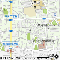 東京都足立区六月1丁目14周辺の地図