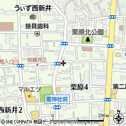 東京都足立区栗原4丁目14-12周辺の地図